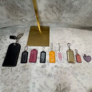 Coach bag charm hang Tags sold each. Hangtags